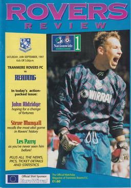 Tranmere Rovers v Reading Match Programme 1997-09-20